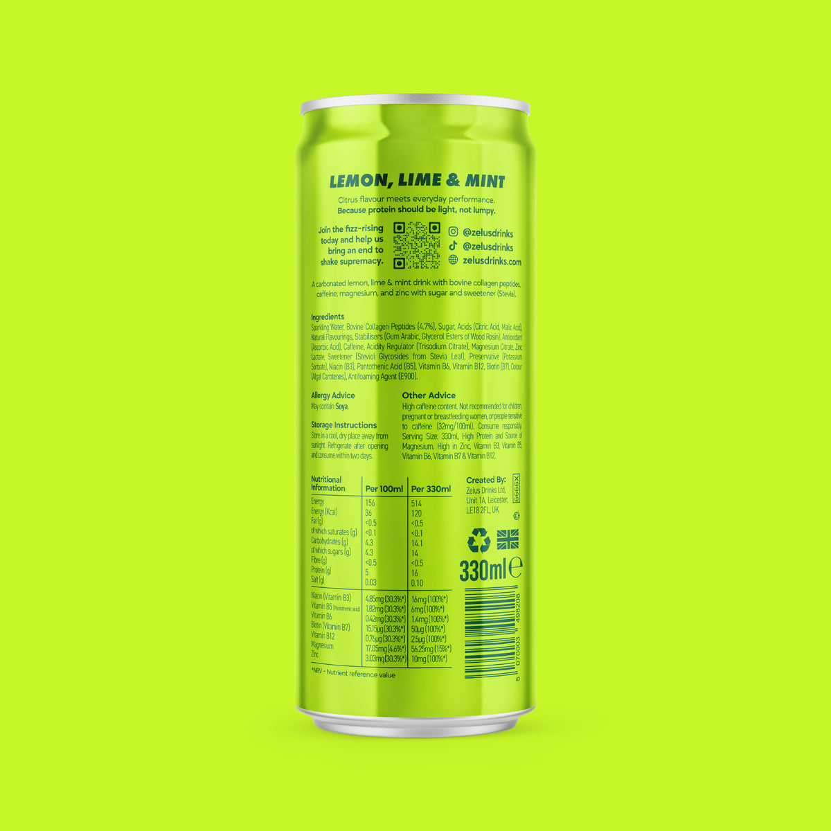 Lemon, Lime & Mint (Caffeinated)
